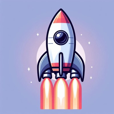 Rocket launch illustration