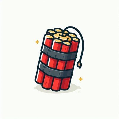 Cartoon stick of dynamite