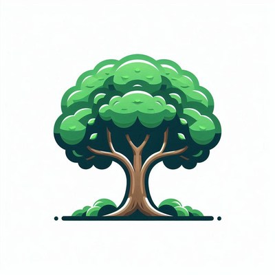 Green tree illustration