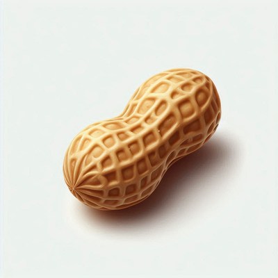 Single peanut in shell
