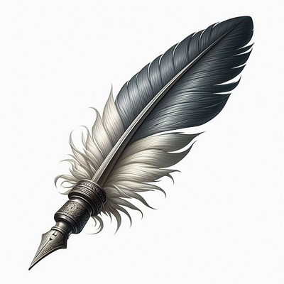 Quill pen illustration