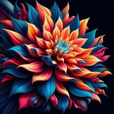 Colorful flower close-up