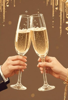 Champagne toast