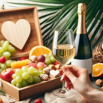 Fruit and wine gift box