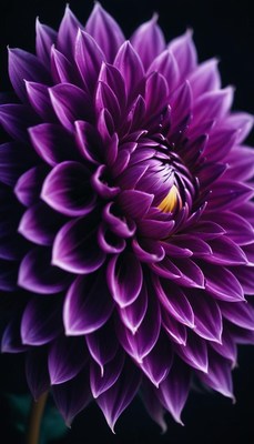 Purple dahlia flower close-up