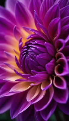 Purple dahlia close-up