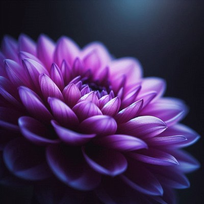 Purple dahlia close-up
