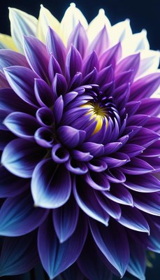 Purple dahlia close-up