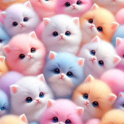 Colorful kittens