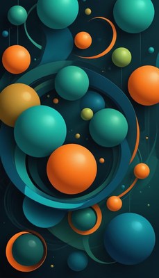 Abstract sphere pattern