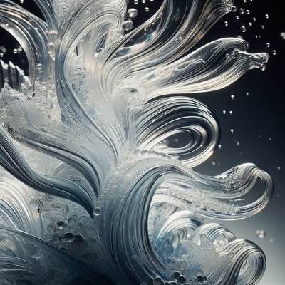 Abstract liquid swirls