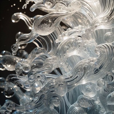 Abstract water sculpture