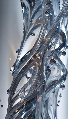 Liquid swirling with bubbles