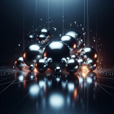 Metallic spheres on grid
