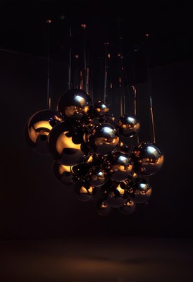 Metallic sphere mobile