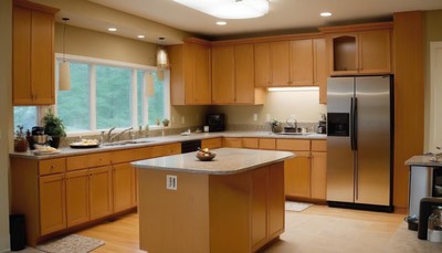 Modern kitchen island