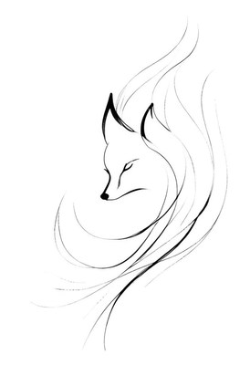 Fox line drawing