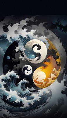 Yin yang waves