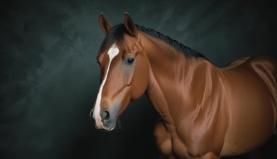Brown horse portrait