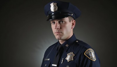 Police officer portrait