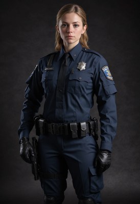 Female police officer portrait