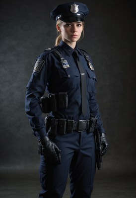 Police officer portrait