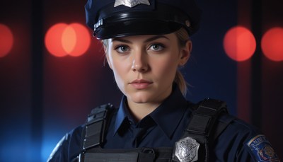 Female police officer portrait