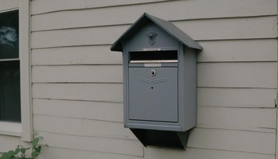 Mailbox on a house in the suburbs