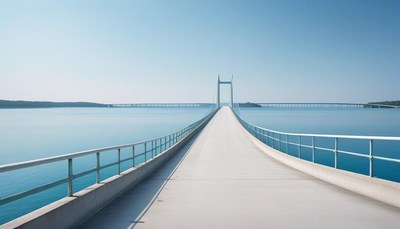 Bridge over water in sweden