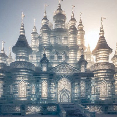 Ice castle in harbin, china