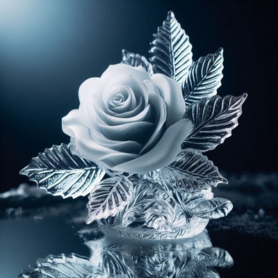 Crystal rose bouquet