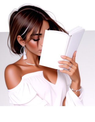 Woman reading a book