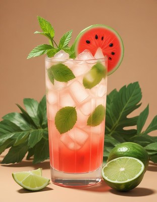 Watermelon mint cocktail