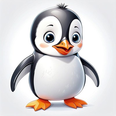 Cartoon penguin illustration