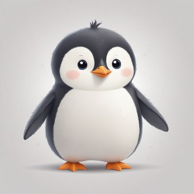 Cute penguin illustration