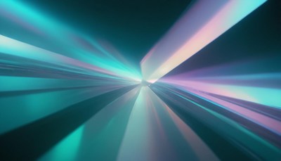 Abstract light streaks in motion