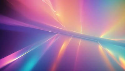 Abstract light streaks in purple and blue