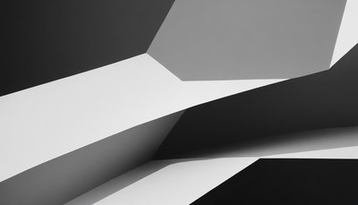 Black and white geometric shapes