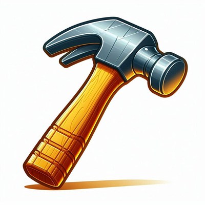 Wooden hammered tool