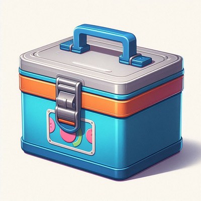 Colorful metal storage box