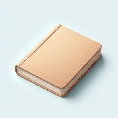 Closed tan leather book