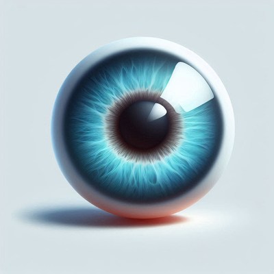 Blue eye 3d render