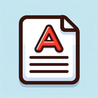 A+ grade document icon