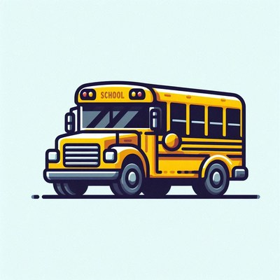 Yellow school bus illustration