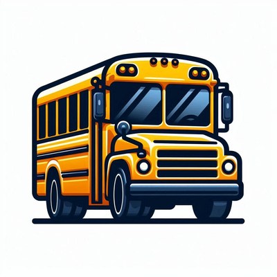 Yellow school bus illustration