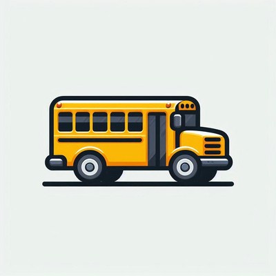 Yellow school bus illustration