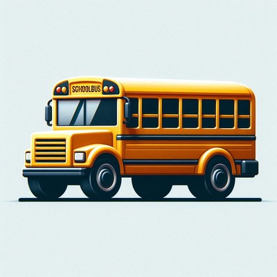 Yellow school bus illustration