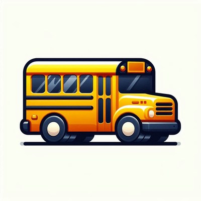 Yellow school bus illustration