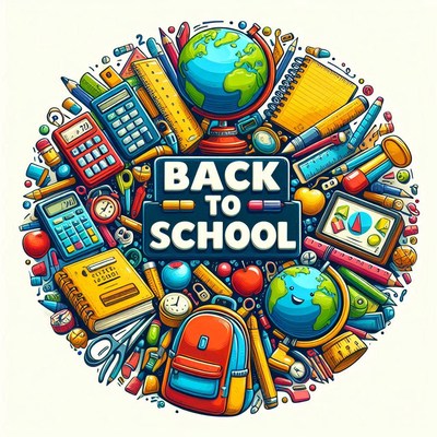 Back to school supplies and learning essentials