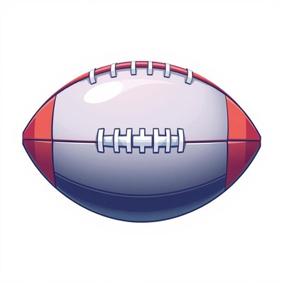 Illustration of a classic american football